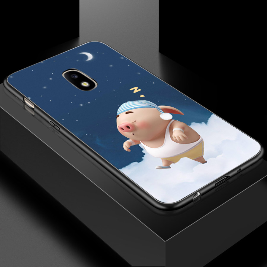 Ốp lưng cứng viền dẻo dành cho điện thoại Samsung Galaxy J2 Prime - Heo Dễ Thương MS HDTDD043