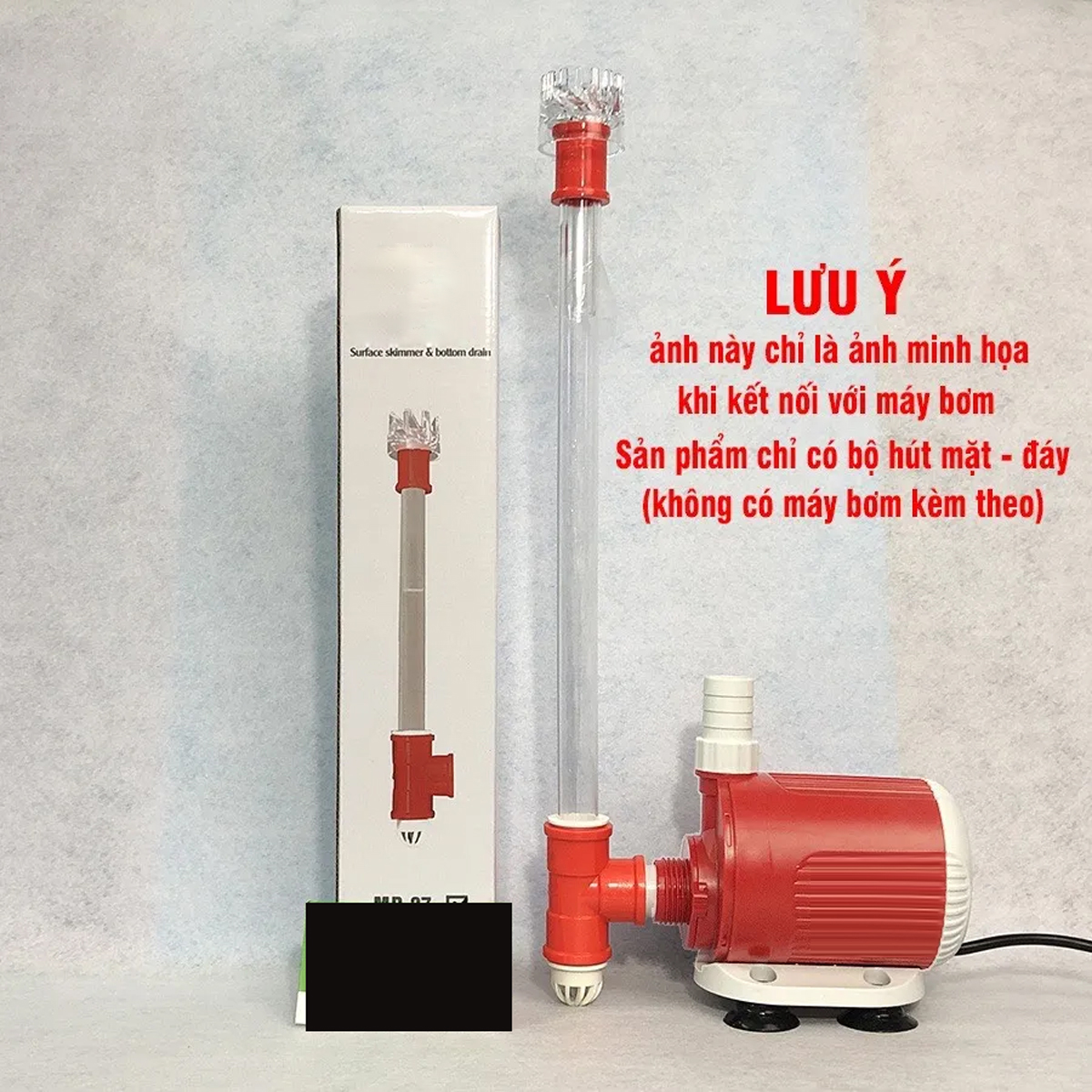 Bộ hút mặt đáy hồ cá MD27 75cm cho bơm BAOYU BY102-104 | Tự xoay, hiệu quả