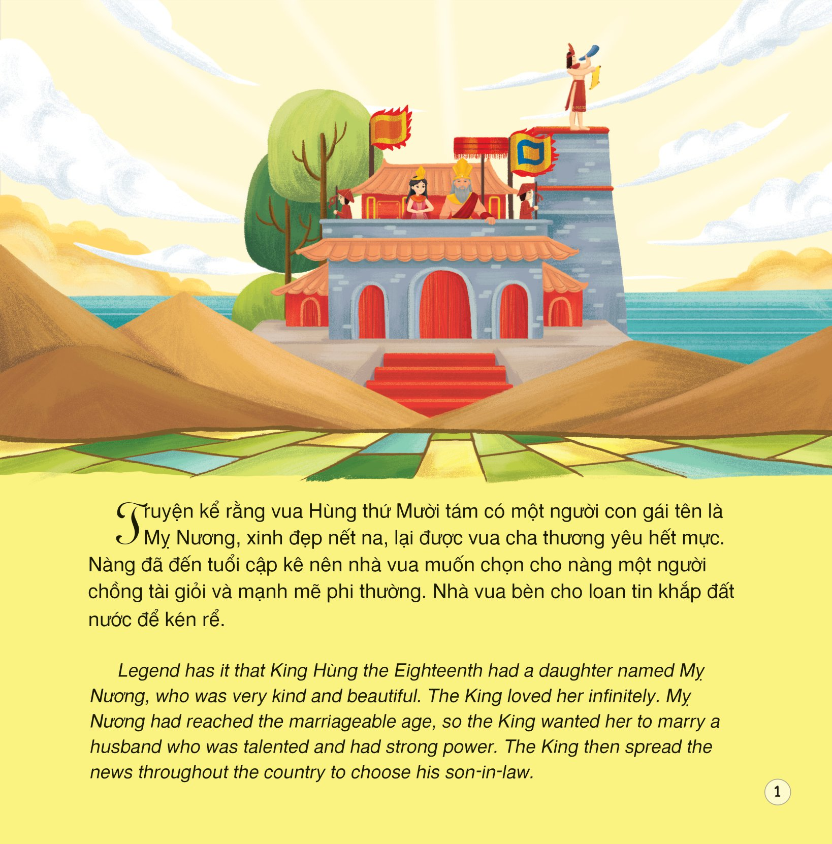 Truyện Cổ Tích Việt Nam (Song Ngữ Việt - Anh) - Sơn Tinh - Thủy Tinh