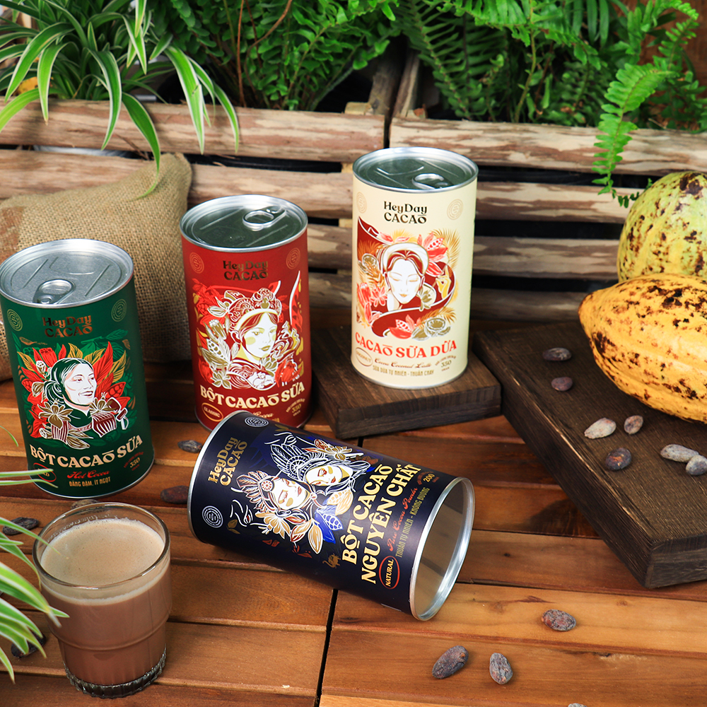 Bột cacao sữa Classic - Đậm cacao, thơm vị sữa – Lon 350g - Bộ sưu tập sản phẩm cacao 