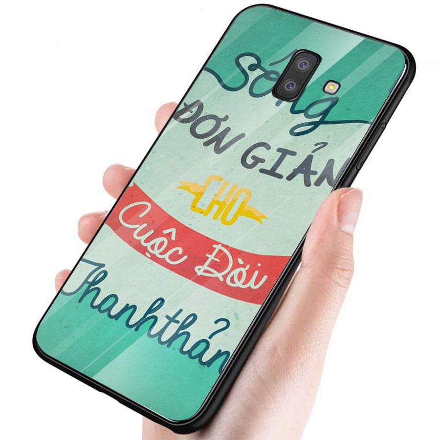 Ốp kính cường lực dành cho điện thoại Samsung Galaxy J4 - J6 - J6 PLUS/J6 PRIME - J8 - lời trích - tâm trạng - tam042