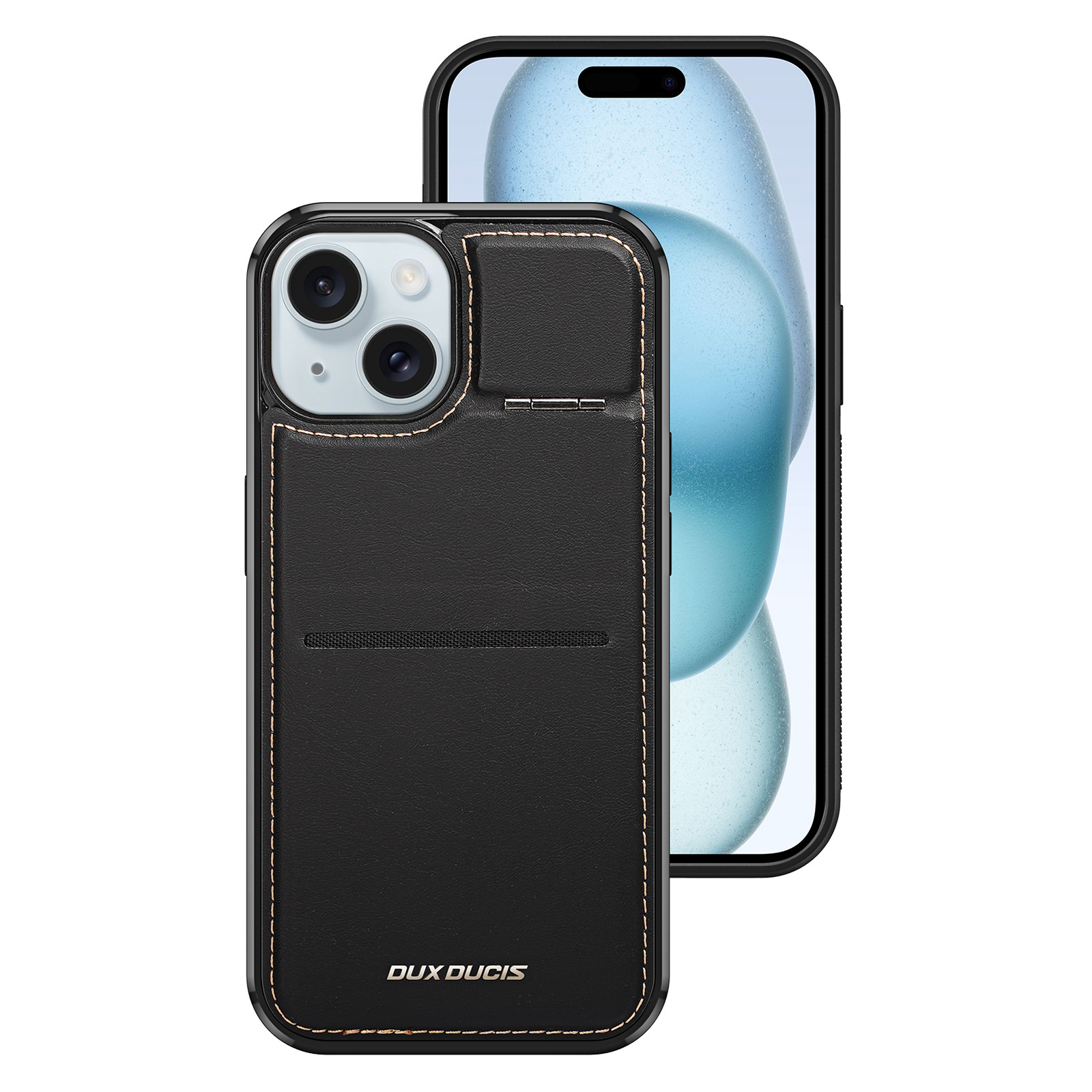 Ốp Lưng Da Sạc Từ Tính Dành Cho iPhone 15 ProMax/ iPhone 15 Pro/ iPhone 15 Plus/ iphone 15 DUX DUCIS Rafi Series_ Hàng chính hãng