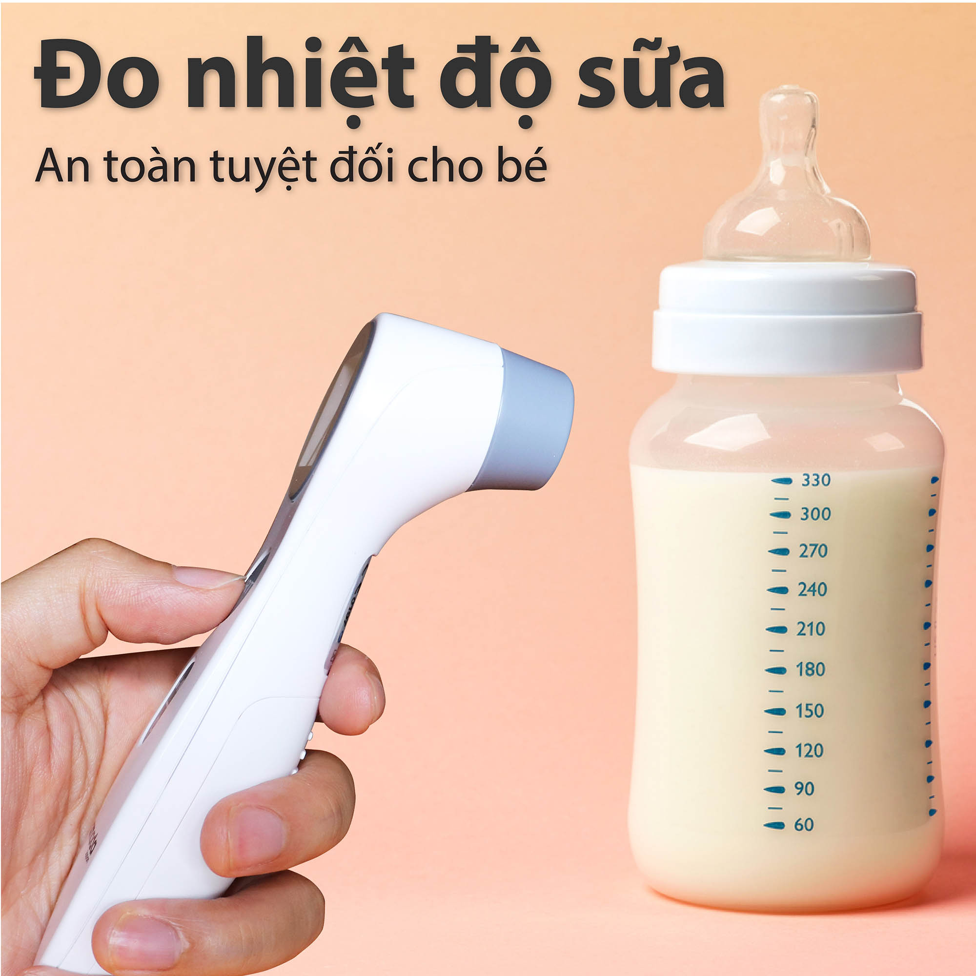 Nhiệt kế điện tử hồng ngoại đo trán Yamada - Đo không chạm chỉ 1 giây thân nhiệt, sữa, nước tắm và nhiệt độ phòng 4