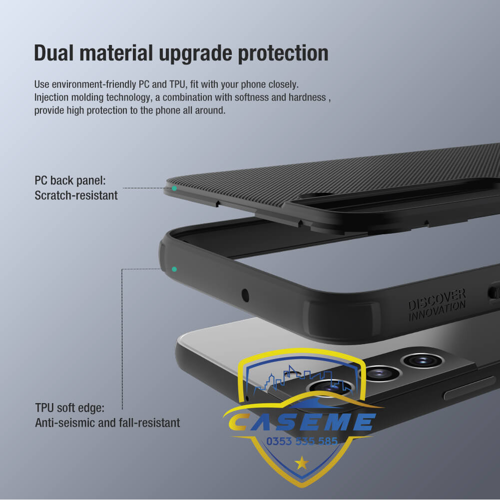 Ốp lưng dành cho Samsung S22 Plus hàng chính hãng Nillkin dạng sần
