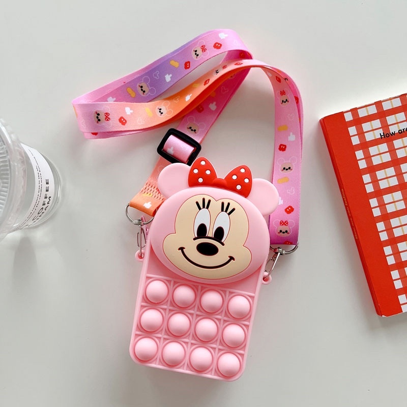 Túi ví Pop It Dễ Thương, Túi Trang Điểm hình unicorn siêu xinh