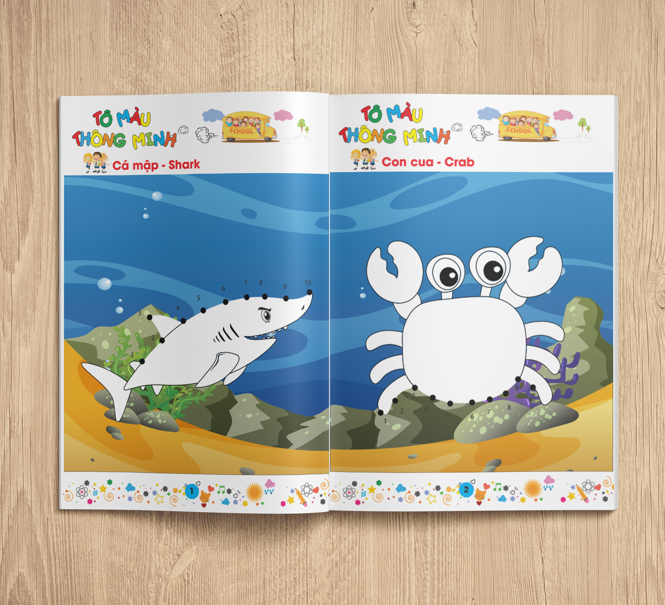 To mau noi so thong minh – chu de dong vat duoi nuoc