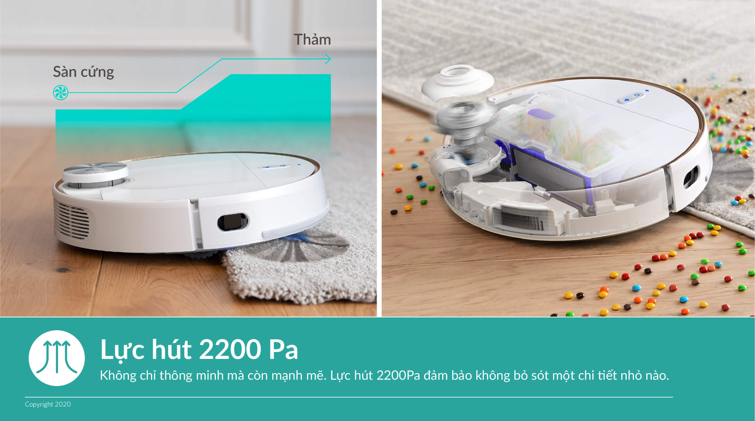 Robot Hút Bụi lau nhà thông minh Eufy RoboVac L70 Hydrid - T2190 - Hàng Chính Hãng