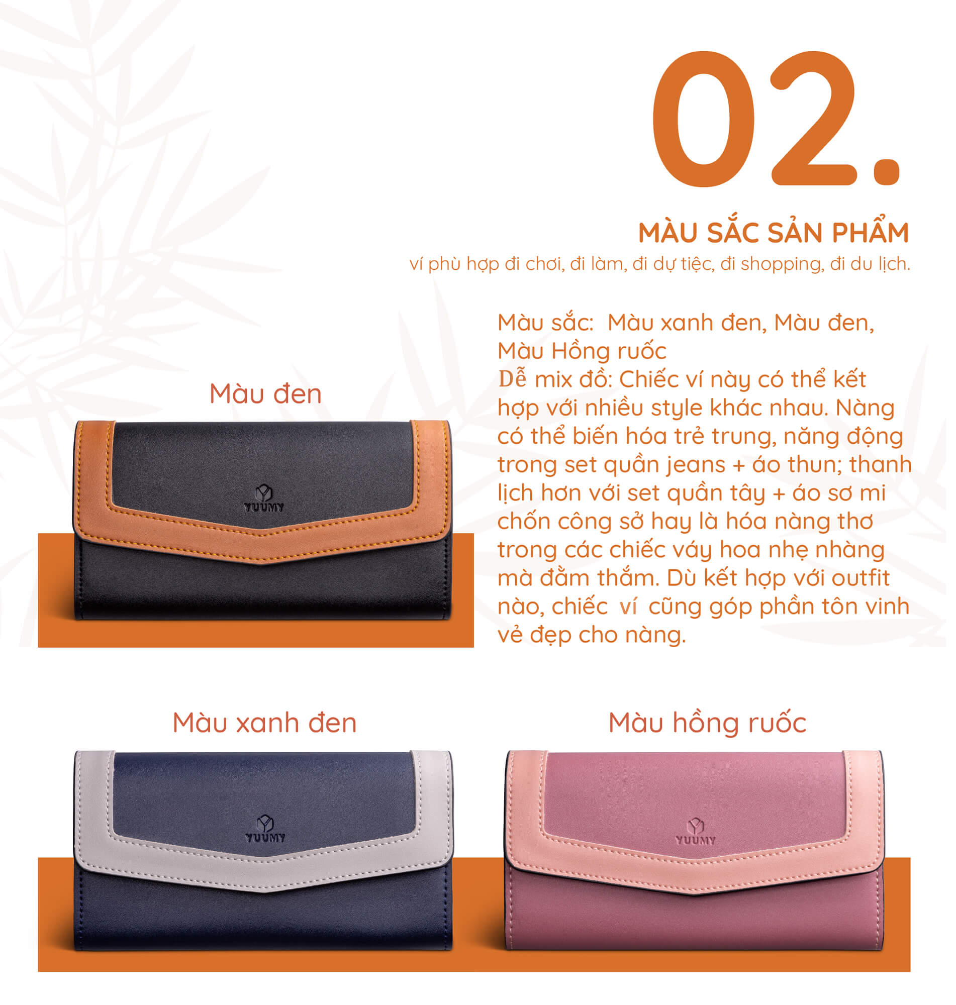 Ví cầm tay nữ Yuumy YV32