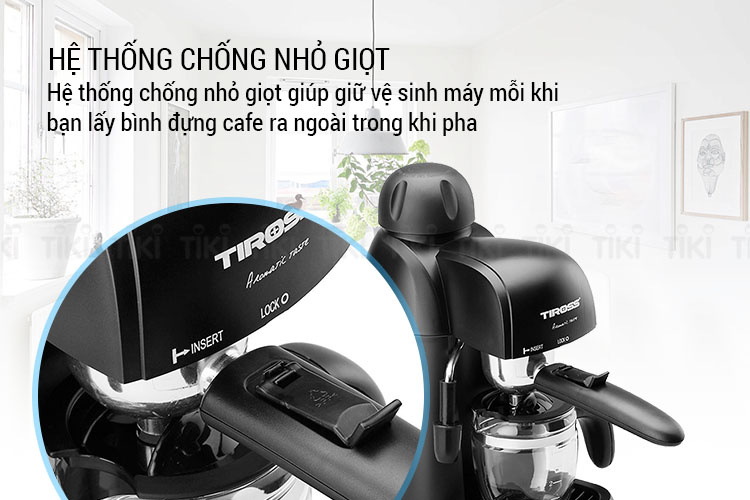 Máy Pha Cà Phê Espresso Tiross TS620 - Hàng Chính Hãng