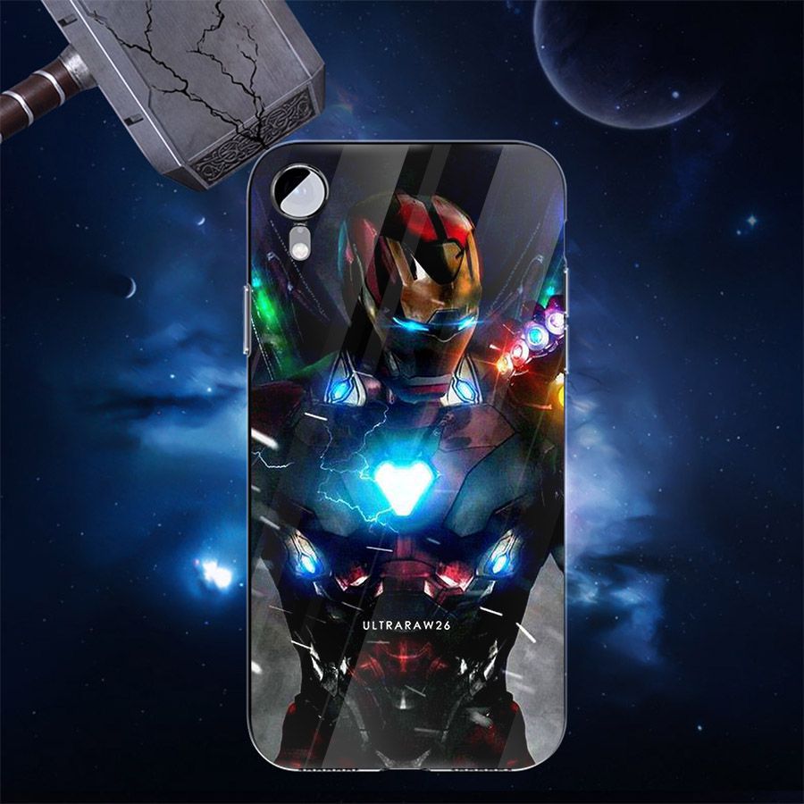 Ốp kính cường lực dành cho điện thoại iPhone XR - X/XS - XS MAX - Biệt đội siêu anh hùng - bdsah008