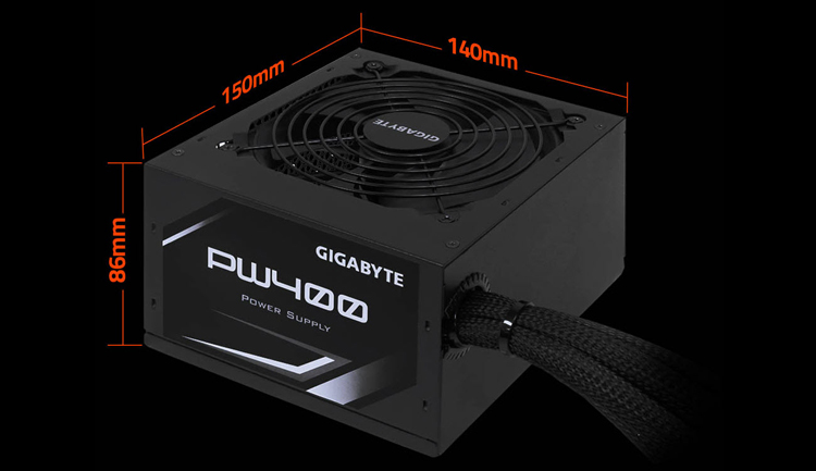 Nguồn Máy Tính PSU 400W 120mm Gigabyte PW400 - Hàng Chính Hãng