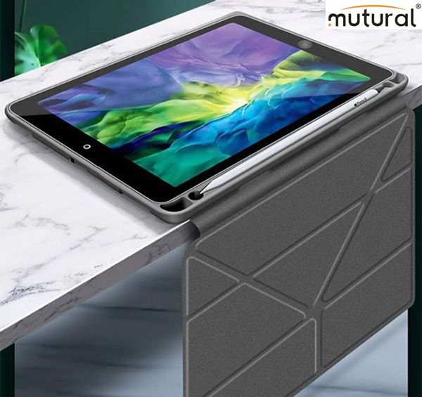 Bao da dành cho iPad Air 4 2020 MUTURAL Y-Type with Pencil Holder - Hàng Nhập Khẩu