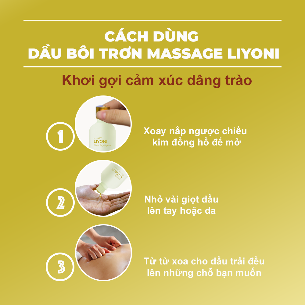 Dầu Bôi Trơn Massage Liyoni Biyokea (100ml) - Hương Thơm Nữ Tính 2