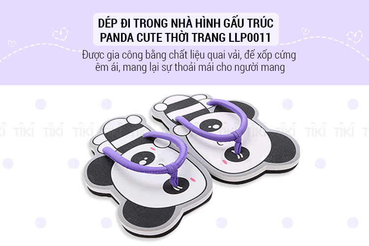 Dép Đi Trong Nhà Hình Gấu Trúc Panda Cute Thời Trang  LLP0011