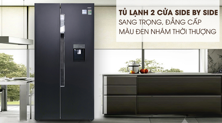 Tủ lạnh Aqua Inverter 510 lít AQR-I565AS BS
