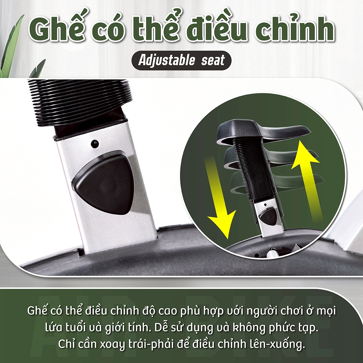 BG Xe đạp tập tại nhà thể dục 8701 / 8703 kết hợp tay chân - giúp rèn luyện sức khỏe hiệu quả