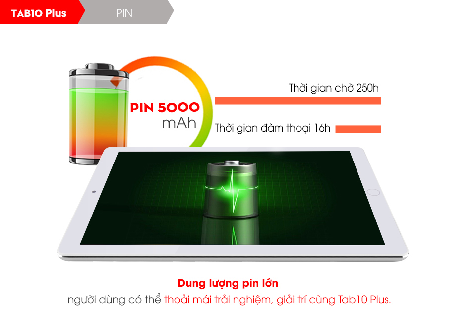 Máy Tính Bảng Masstel Tab 10 Plus - Hàng Chính Hãng