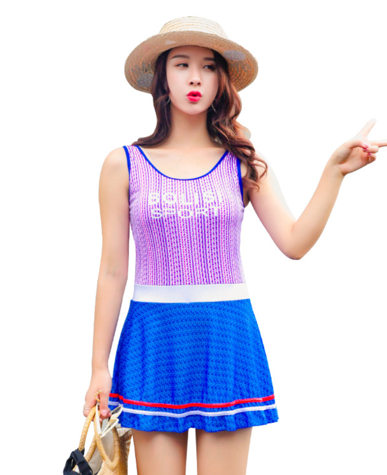 Đồ Bơi Nữ Một Mảnh Kín Đáo Kiểu Váy Thể Thao ATI32 MayHomes Women One-Piece Swimwear