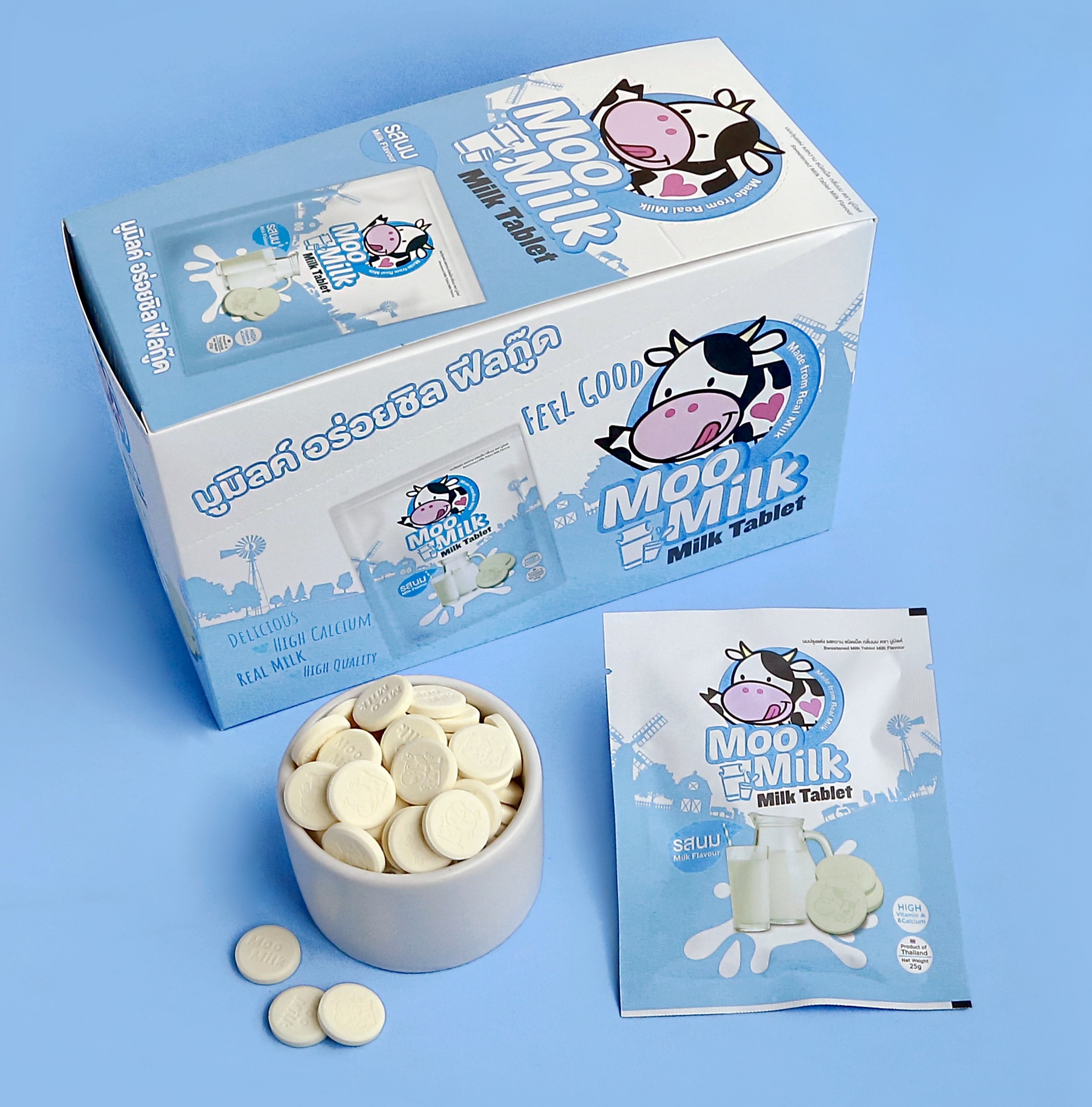 Kẹo Sữa Bò Moo Milk  – Thơm Ngon Từ Sữa New Zealand [Hàng Thái Lan]
