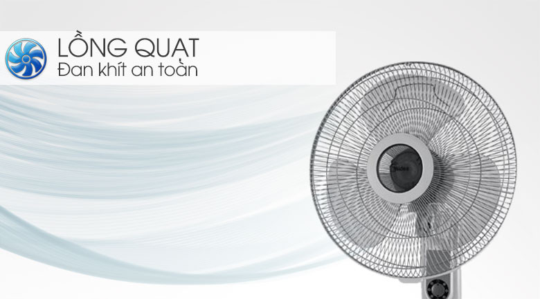 Quạt Treo Tường 3 Cánh Midea FW40-6H (Công Suất 55W - 3 Cấp Gió) - Hàng Chính Hãng