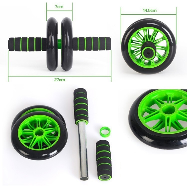 Con Lăn Tập Cơ Bụng Ab Wheel (Xanh Lá Cây)