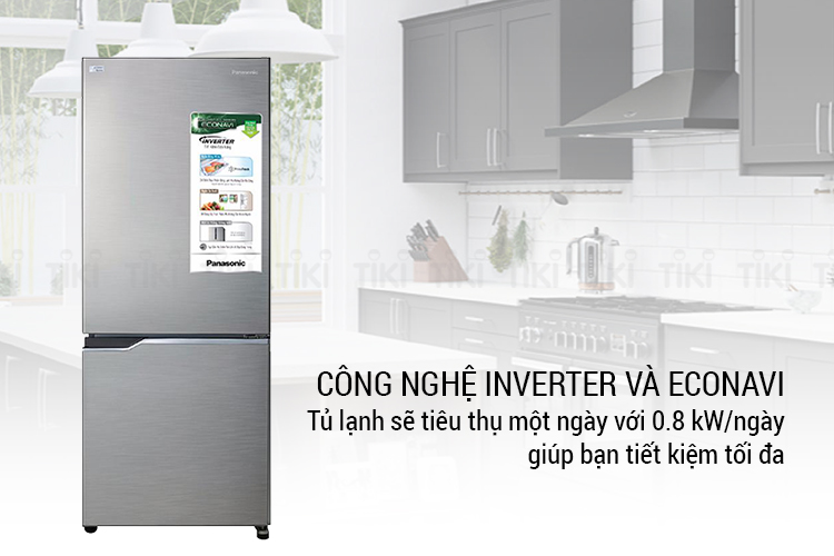 Tủ Lạnh Inverter Panasonic NR-BV288QSVN (255L) - Xám Bạc (Dành Cho Khu Vực Hồ Chí Minh) - Hàng chính hãng