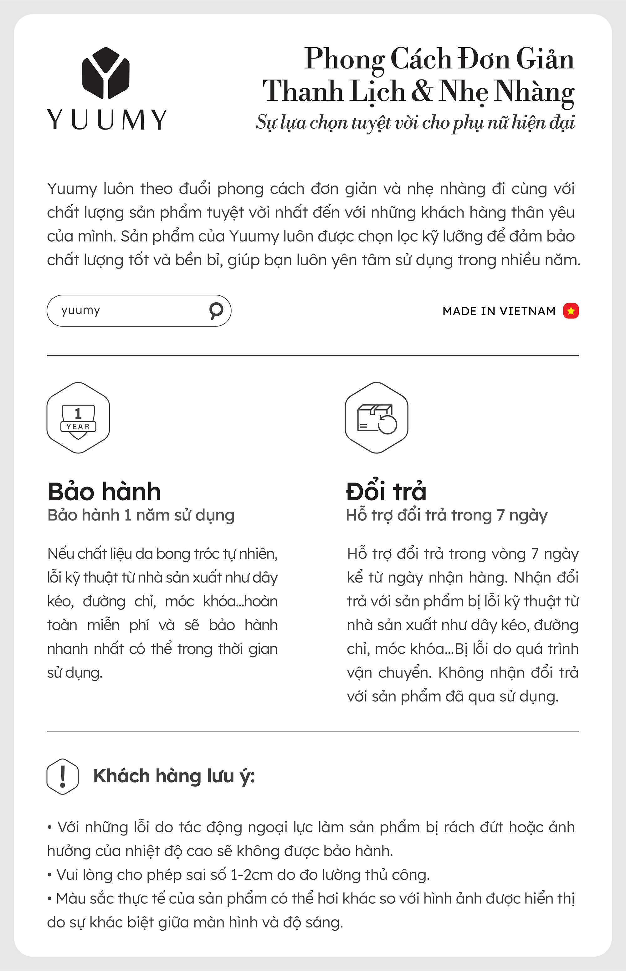 Ví Yuumy ( Thời trang nữ dáng cầm tay nhỏ gọn - Ví da Verein YV88 )