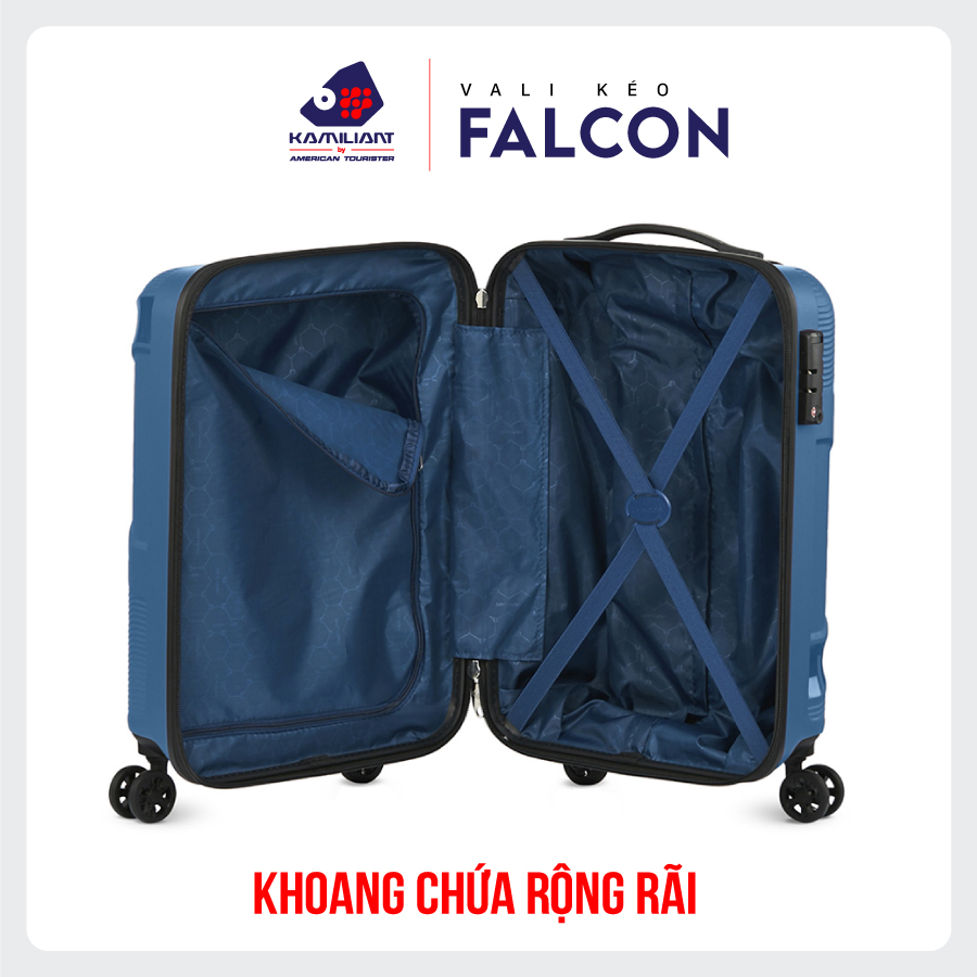 [ TIKI TRỢ GIÁ ] Vali kéo Falcon KAMILIANT BY AMERICAN TOURISTER MỸ : Thương hiệu Chính Hãng , bảo hành quốc tế trên 118 quốc gia
