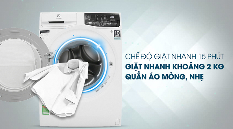 Máy Giặt Cửa Trước Inverter Electrolux EWF7525DQWA (7.5kg)-Hàng Chính Hãng Máy Giặt Cửa Trước Inverter Electrolux EWF7525DQWA (7.5kg)-Hàng Chính Hãng