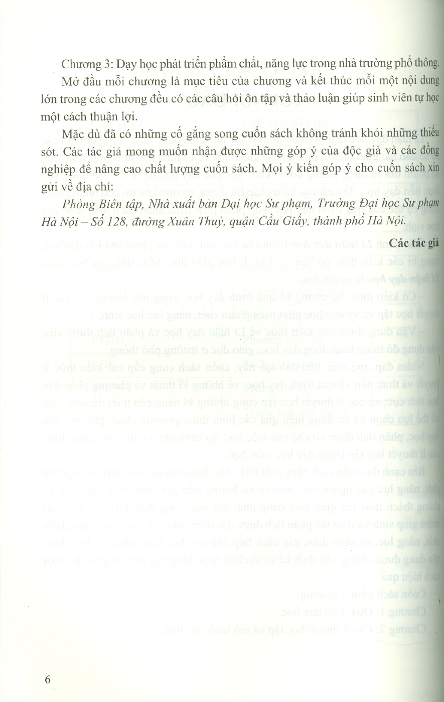 Giáo trình Lí luận dạy học - Đỗ Hương Trà - Phó Đức Hòa (Đồng chủ biên)...