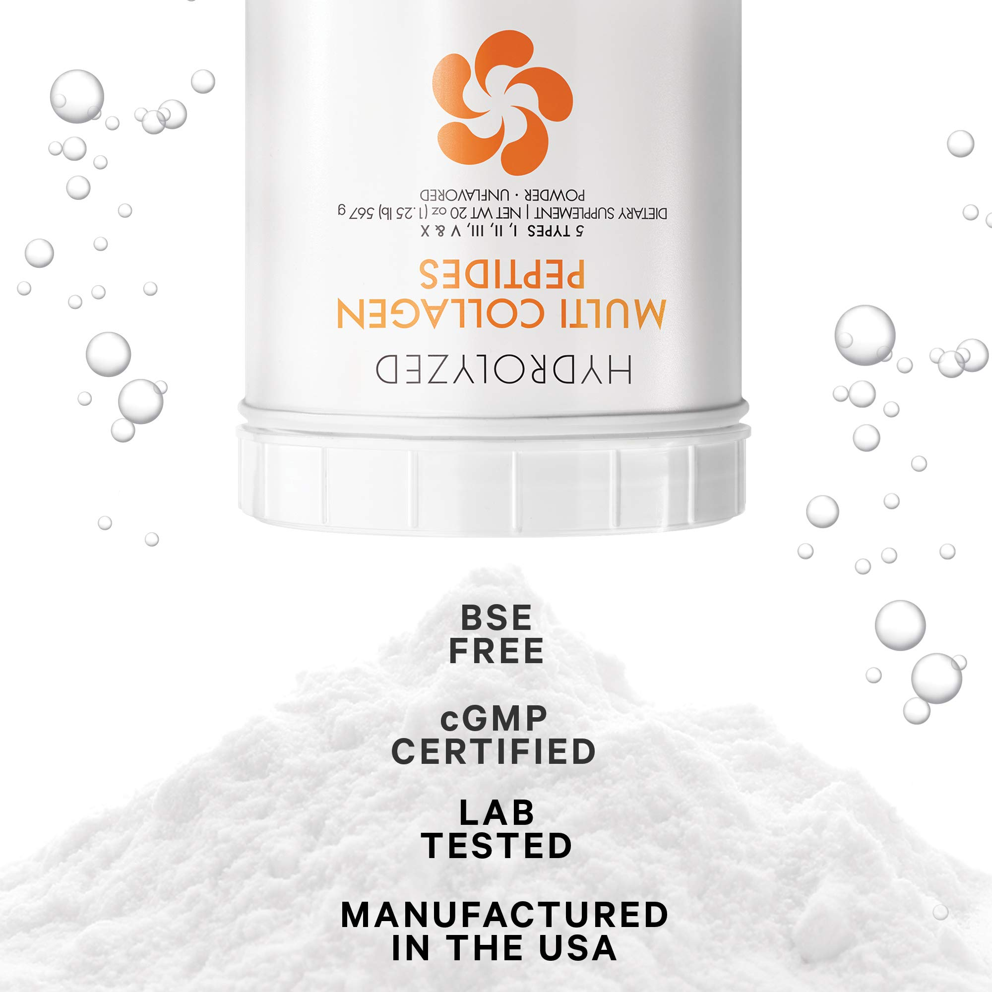 Bột Uống Bổ Sung Collagen Codeage Giúp Trẻ Hóa Da Toàn Diện Codeage Multi Collagen Peptides Powder 567g