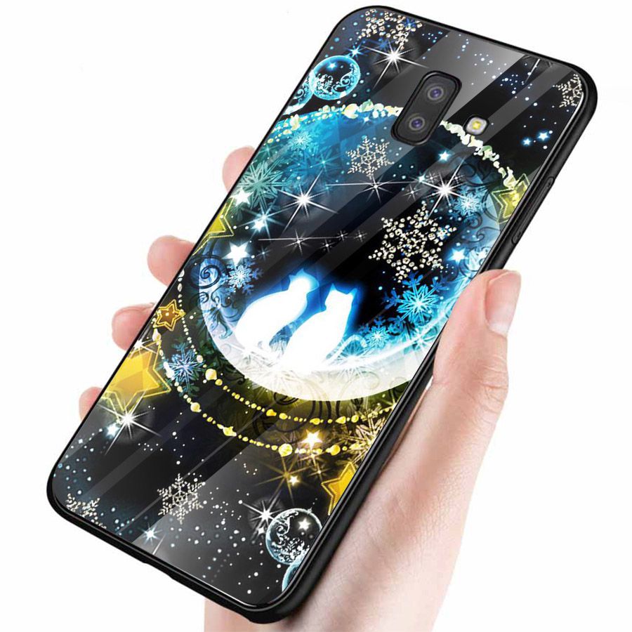 Ốp kính cường lực cho điện thoại Samsung Galaxy J6 - dễ thương muốn xỉu MS CUTE050