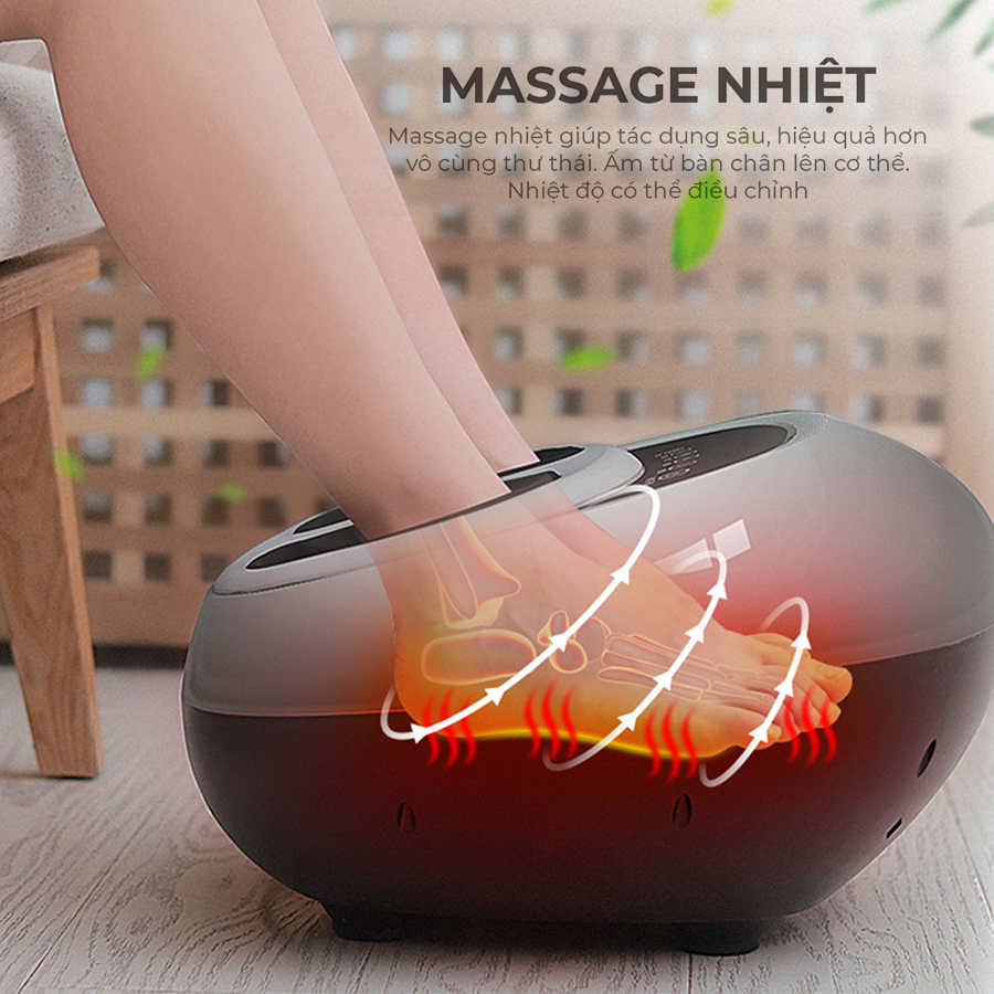 Máy Massage Chân VISPO VP-C21G - Máy Massage Lòng Bàn Chân, Mu Bàn Chân Công Nghê Hiện Đại, Xoa Bóp, Trườm Ấm Thư Giãn, giải tỏa Căng Thằng Mệt Mỏi