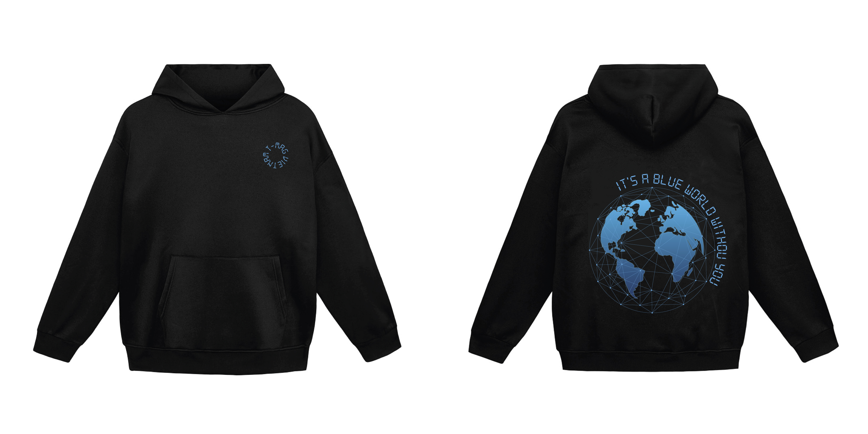 Áo Hoodie TMAG - BLUE WORLD HOODIE - Hàng Chính Hãng
