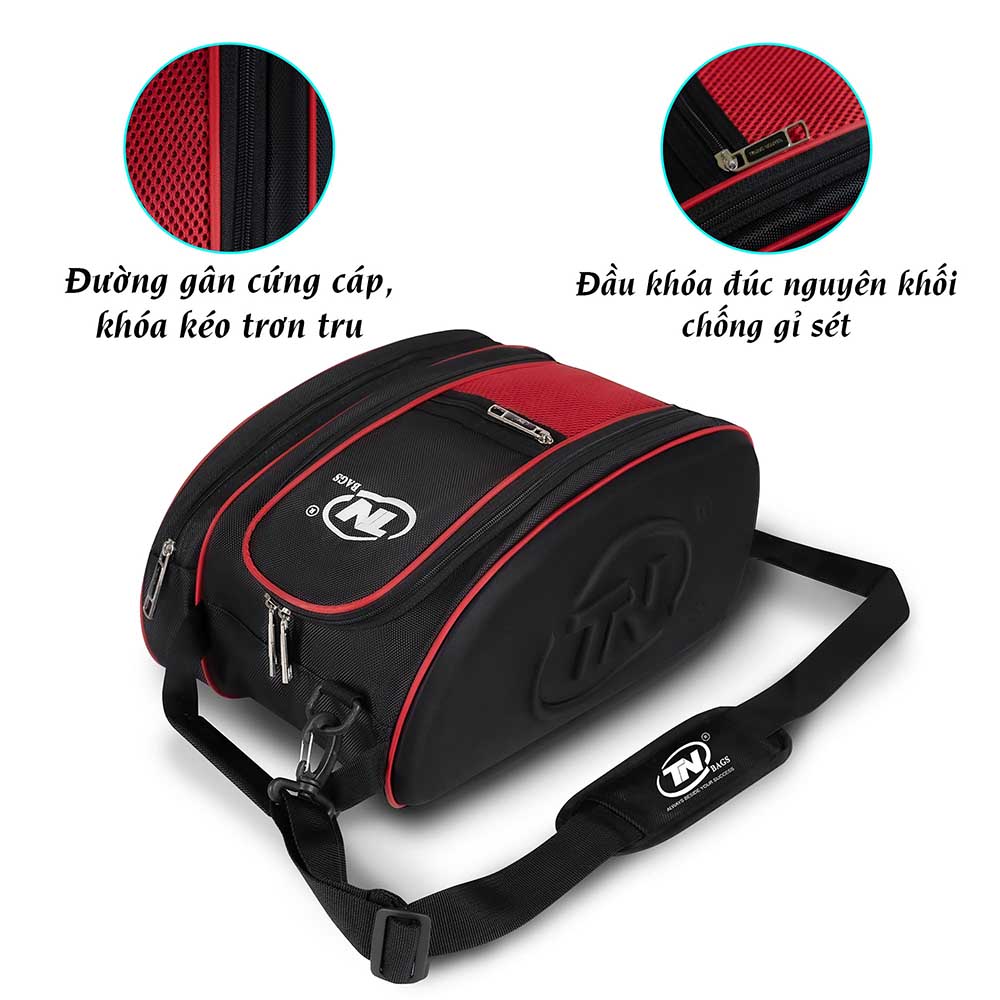 Túi đựng giày 2 ngăn chống nước màu đen TN.Bags – Túi thể thao cao cấp năng động bền đẹp tiện lợi TN.B 9001