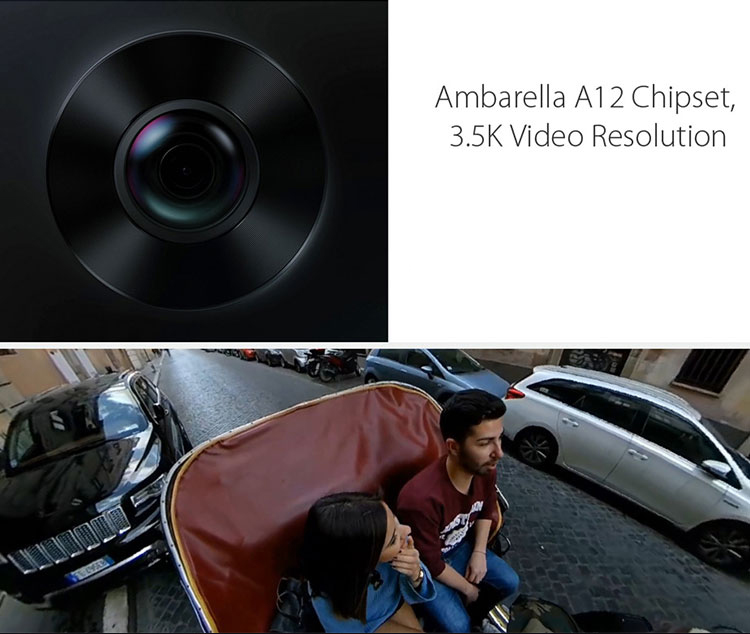 Official Global Version XIAOMI MIJIA Sphere Camera 3.5K WiFi Panorama Action Camera IP67 Waterproof Mini Portable 190 Degree Wide Angle Dual Lens 1600mAH for Outdoor Extreme Sport