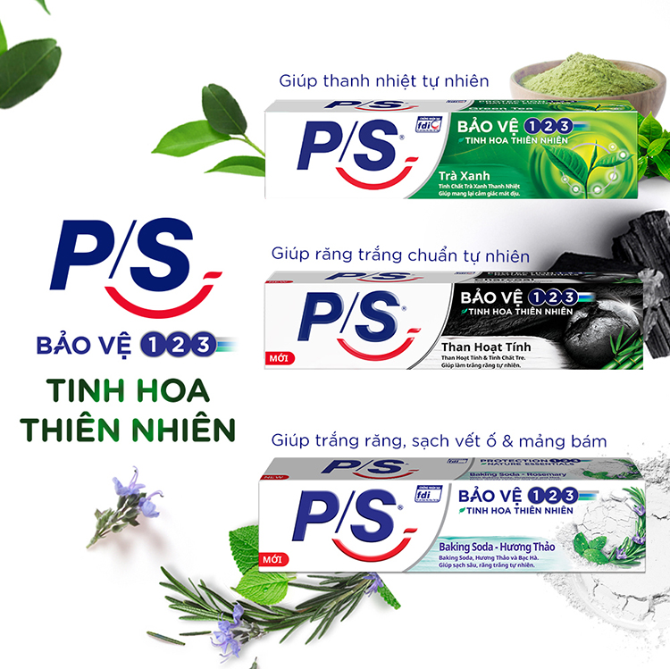 Kem Đánh Răng P/S Bảo Vệ 123 Trà Xanh (190g)