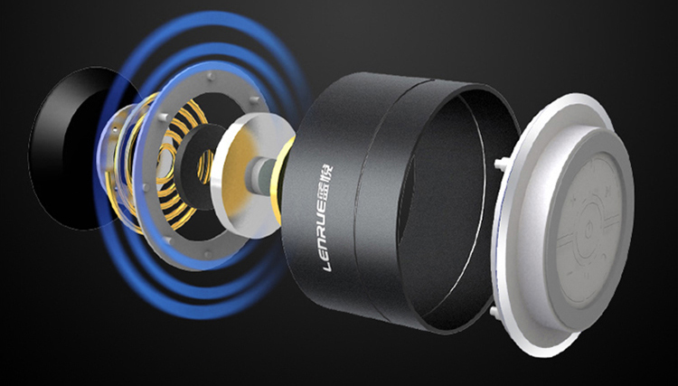 Loa Bluetooth Mini LEnRuE A2 (500mAh) - Vàng