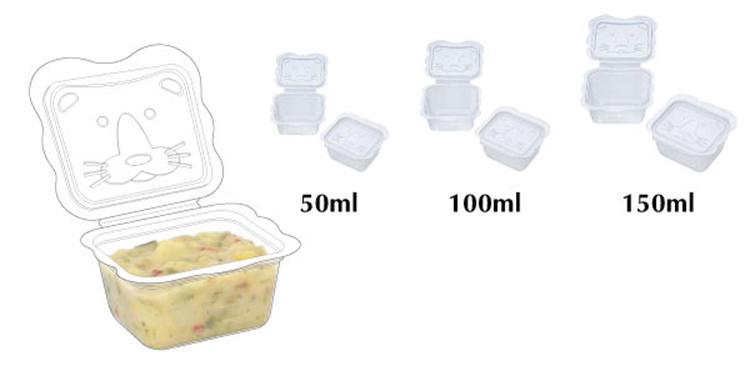 Bộ chia thức ăn 50ml (10c)