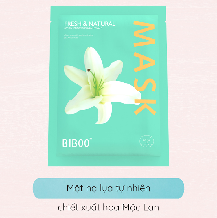 Mặt nạ lụa chống lão hóa Biboo (1 miếng)