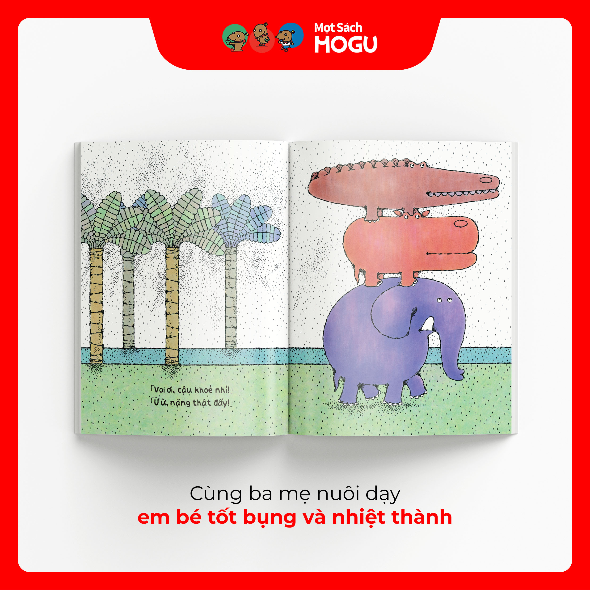 Truyện Ehon bé 1-2-3 tuổi - Bạn Voi Đi Dạo