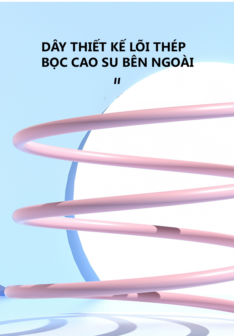 Dây  nhảy thể dục điện tử  đếm số vòng , calo , đếm ngược đồng hồ led hiển thị chính xác , dây PVC lõi thép Cleacco  AT0117   - Hàng chính hãng BORO SPORT
