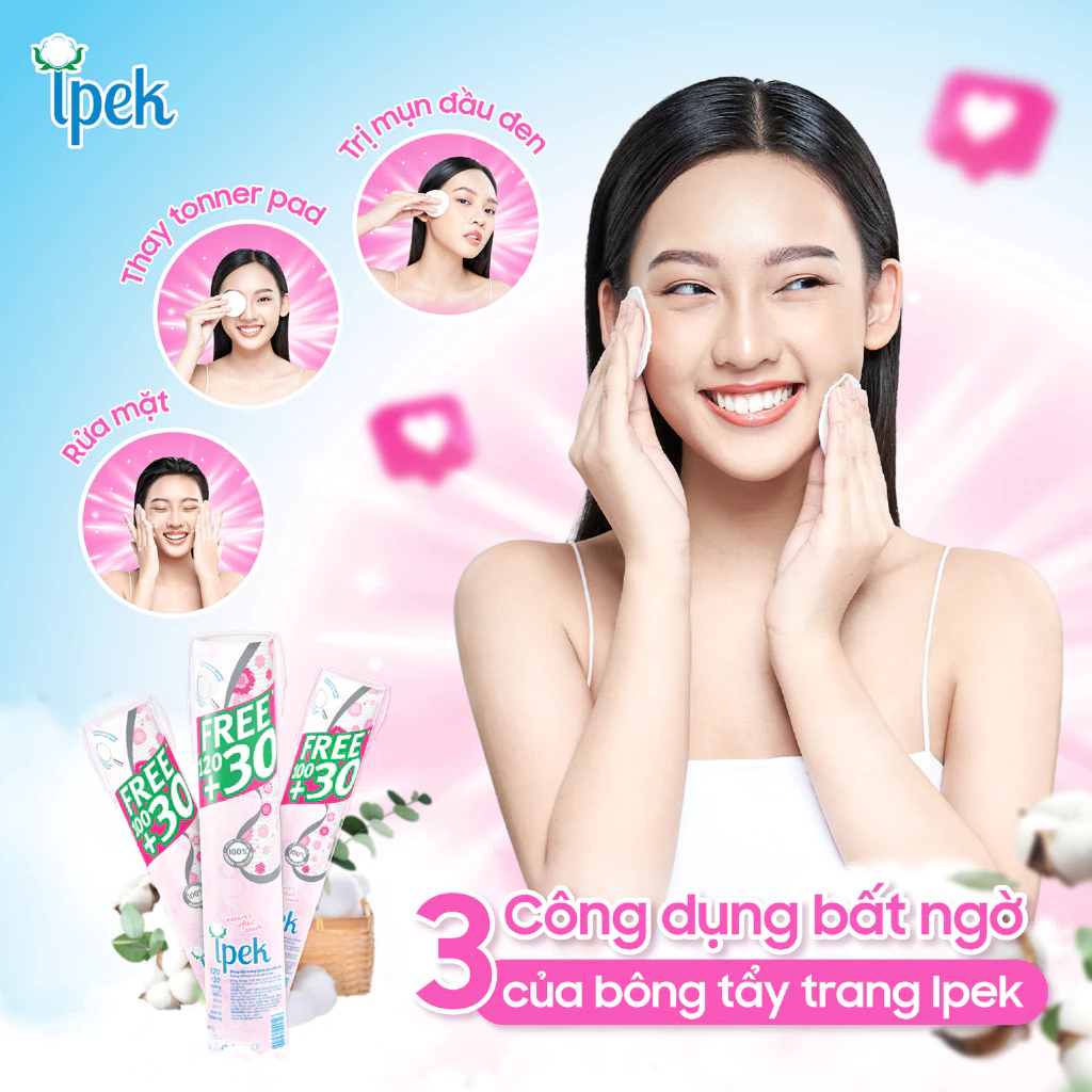Bông Tẩy Trang Ipek 150 Miếng (Thổ Nhĩ Kỳ)