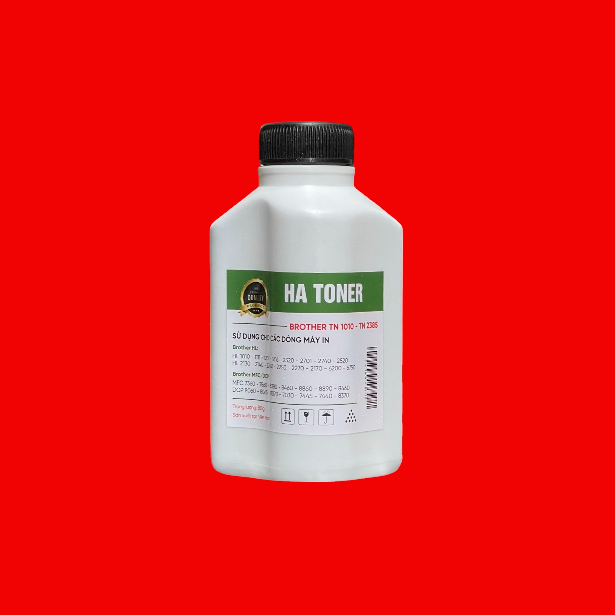 Mực nạp, đổ cho hộp mực Brother TN 1010/ TN 2130/ TN 2025/ TN 2260/ TN 2280/ TN 2385/ TN 2325/ TN 3428/ TN 3448/ TN 3350/ TN 3280 _ Thương hiệu HA Toner