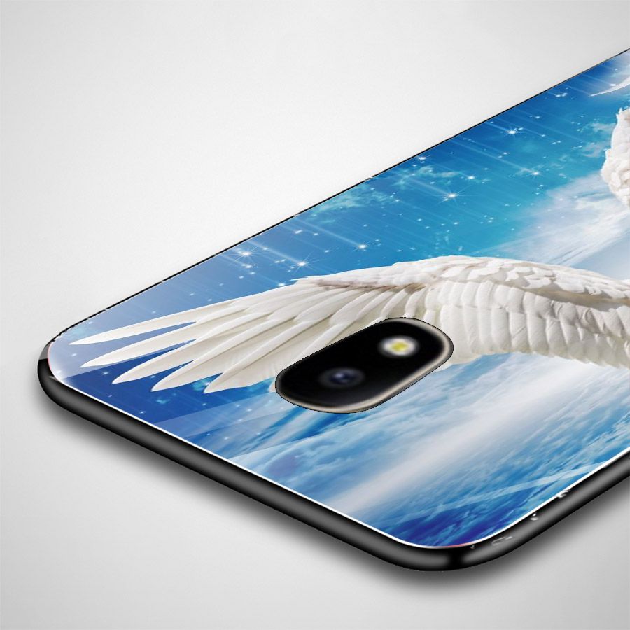 Ốp kính cường lực cho điện thoại Samsung Galaxy J7 - cánh thiên thần MS TTHAN006