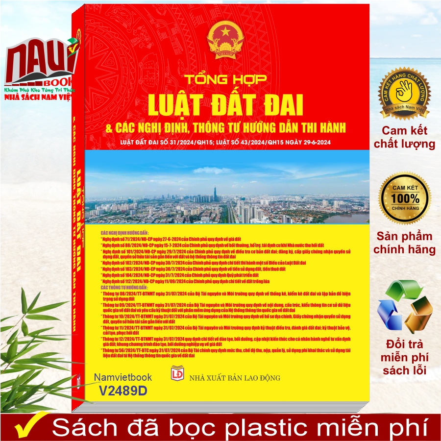 Sách Tổng Hợp Luật Đất Đai 2024 và Các Nghị Định, Thông Tư Hướng Dẫn Thi Hành