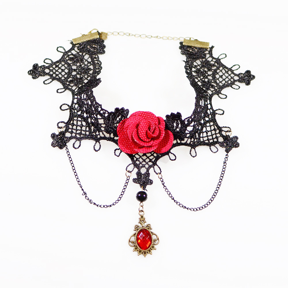 Vòng cổ choker rose King&Queen nổi bật dạ tiệc