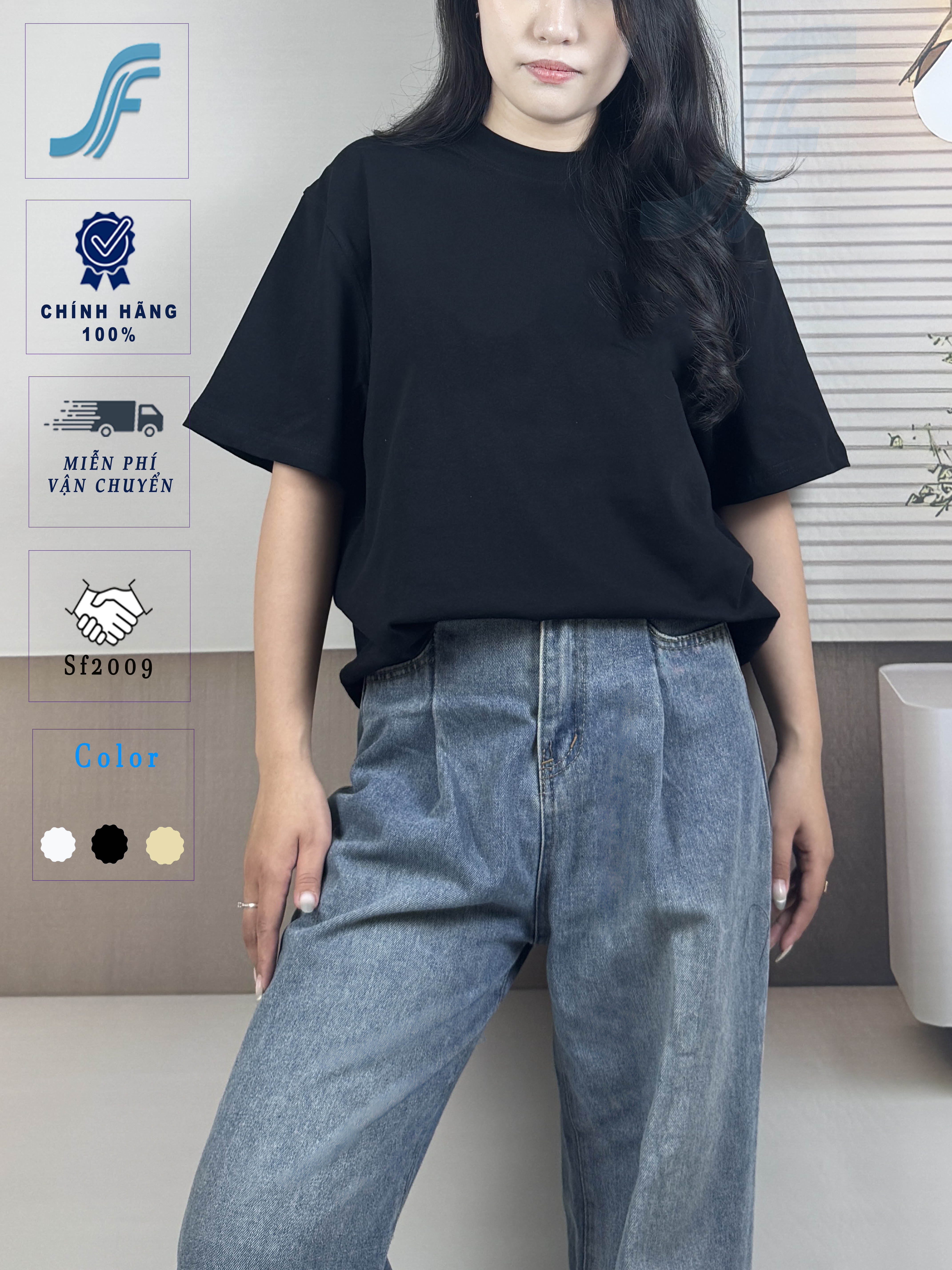 Áo Thun Unisex - Oversize Chất 100% Cotton 2 chiều Dày 250gsm | Nam Nữ Mặc Siêu Đẹp