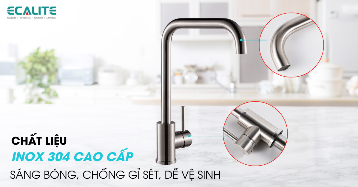 Chất liệu vòi rửa EF-K128S làm từ inox 304 cao cấp