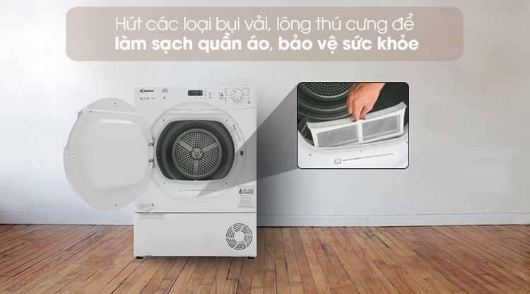 Máy sấy Candy 8 Kg CS C8LF-S